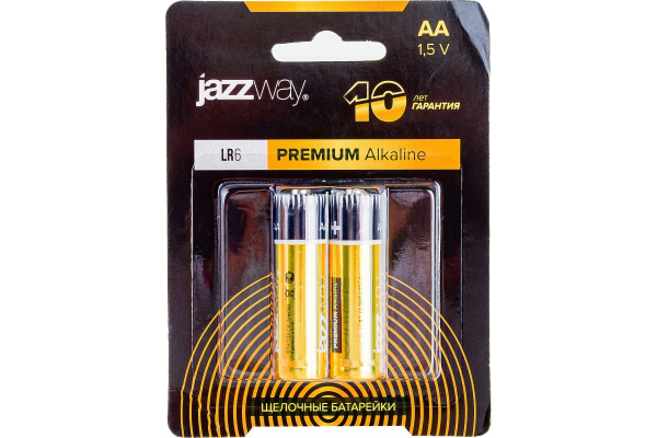 Элемент питания алкалиновый AA/LR6 1.5В Premium Alkaline BL-2 (блист.2шт) JazzWay 5026896