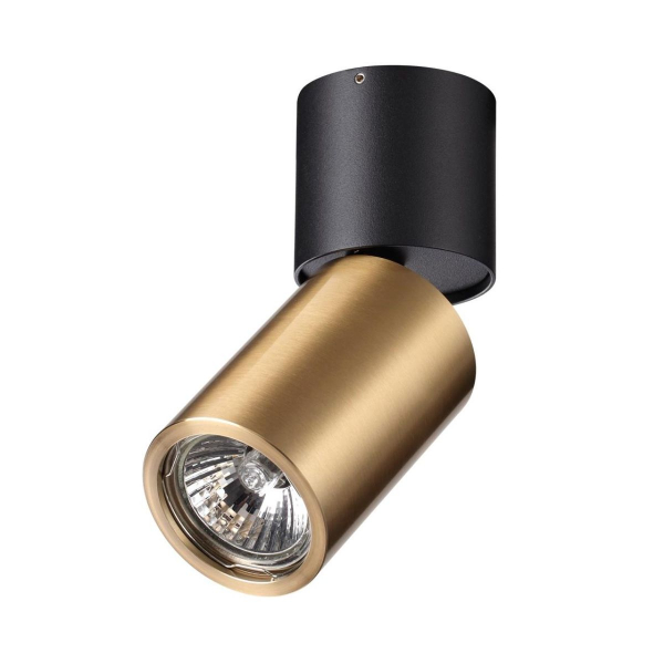 Потолочный светильник Odeon Light Hightech Duetta IP20 GU10 50W ODL22 269 черный с античной бронзой 