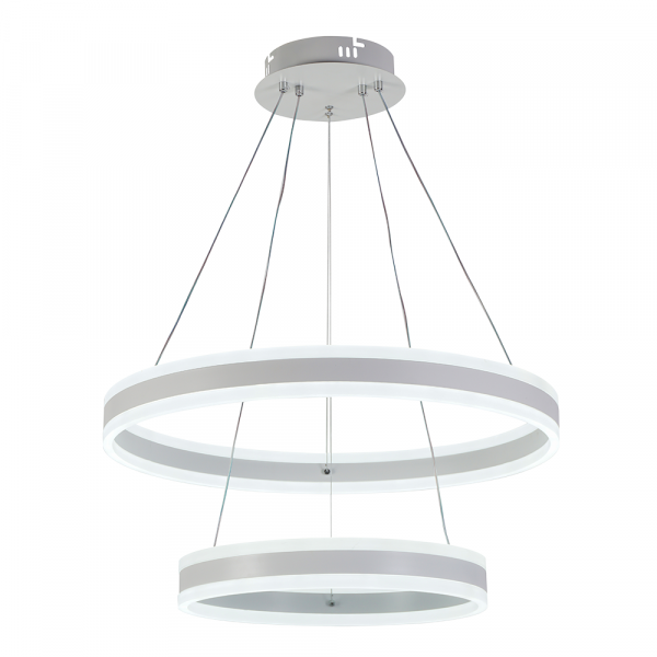 Подвесная светодиодная люстра ProfitLight 6036/2 WHT 232W 3000-6000K 16200lm пульт