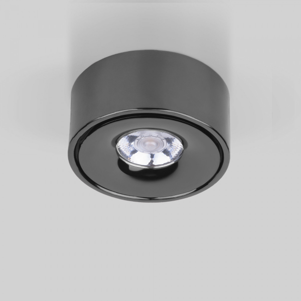 Накладной светодиодный светильник Elektrostandard Glide 25100/LED 8W 4200K чёрный жемчуг