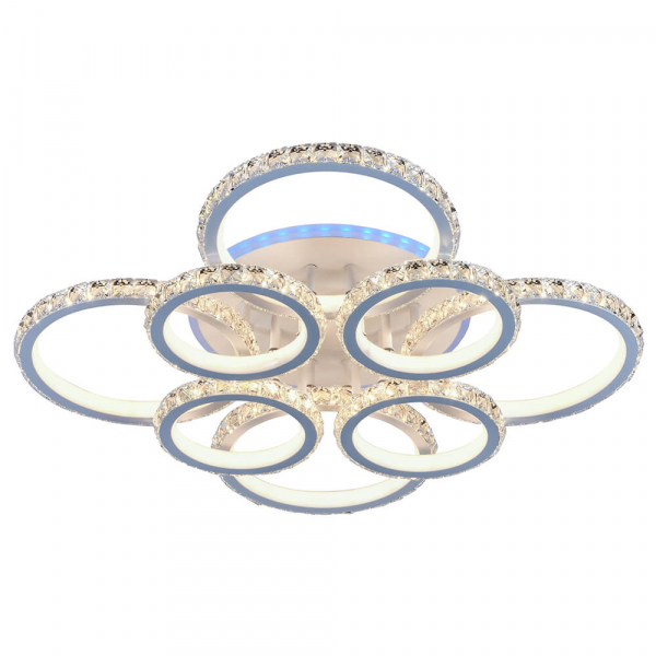 Люстра светодиодная Profit Light 8052/4+4 WHT 352W+8W RGB 