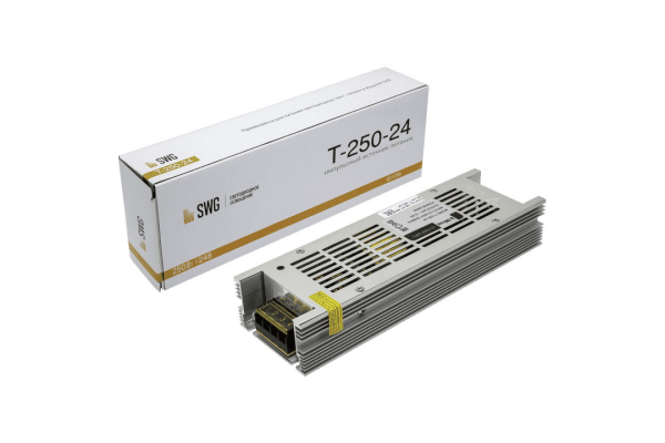 Блок питания компактный (узкий) 250W 24V T-250-24 SWG
