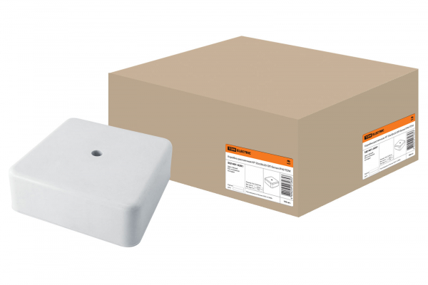 Коробка распаячная КР 50х50х20 ОП белая  IP40 TDM