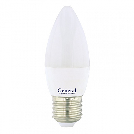 Лампа General "Свеча" GLDEN-CF-8Вт-230В-E27-2700К