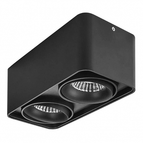 Потолочный светильник Lightstar Monocco 212527 НР16 двойной черный