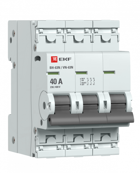Выключатель нагрузки 3п 40А ВН-63N PROxima EKF S63340