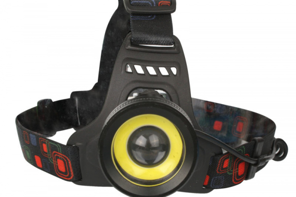 Ultraflash E1335 (фонарь налоб акк 3,7В, черный, 2LED, 4 Ватт, фокус, 2 ак 4 реж, метал, бокс)