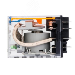 Реле миниатюрное промышленное общего назначения, 4CO, ком. ток 5А, AgSnO2, 24V DC, опция: светодиод