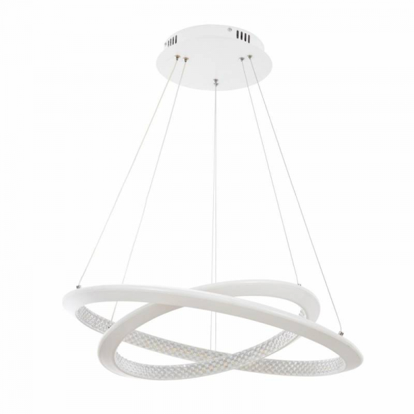 Подвесной светильник LED4U 8565-600-400 WT белый 140Вт 3000-6000К без пульта 610*1100мм