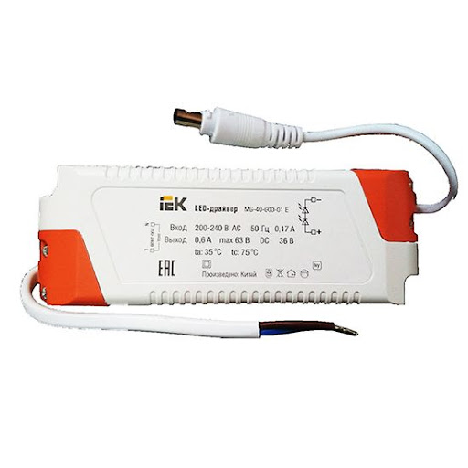 Драйвер LED MG-40-600-01 E для светильников LED ДВО 36Вт W/S IEK