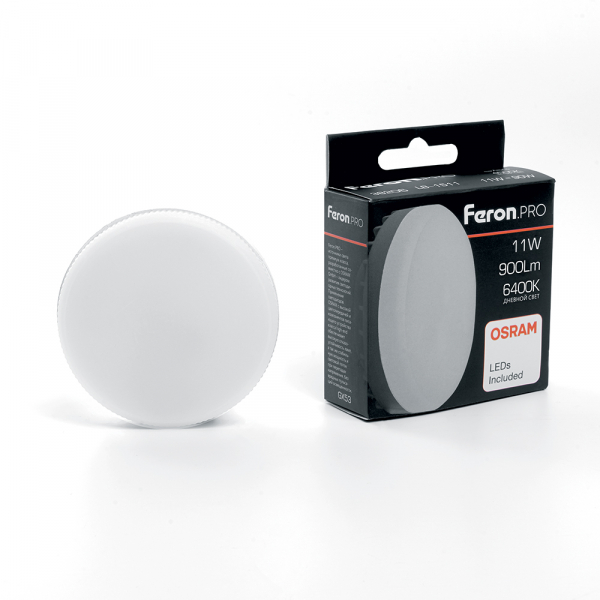 Лампа светодиодная Feron.PRO LB-1511 GX53 11W 6400K OSRAM LED