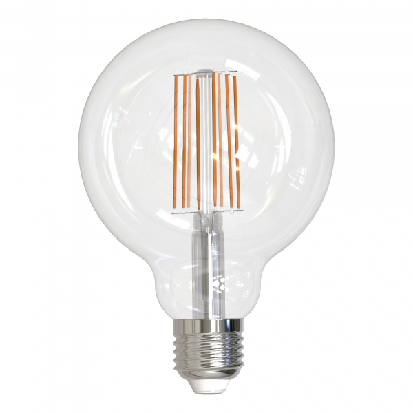 Лампа светод. филам. шар прозрачная Uniel Sky LED-G95-15W/4000K/E27/CL PLS02WH