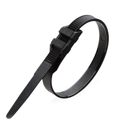 Стяжки нейлоновые КСУ 9х350 черн. (100шт)  Fortisflex