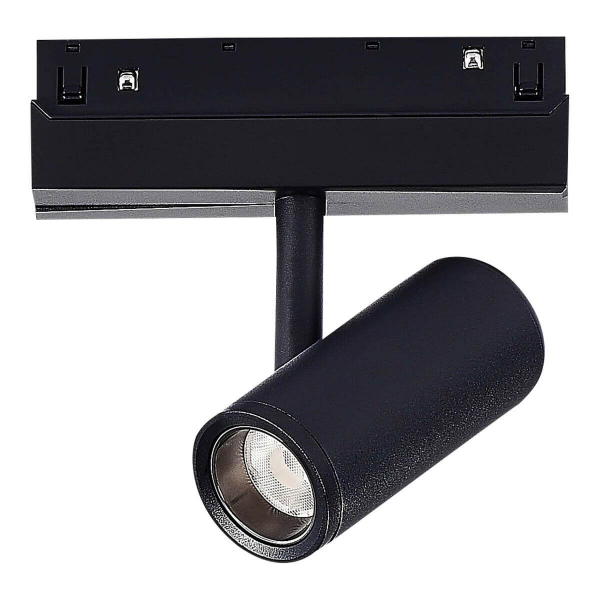 Магнитный трековый светильник Черный LED 1*8W 3000K 500Lm Ra>90 36° IP20 D42xH135 48VV