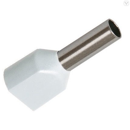 Наконечник-гильза НГИ2 GNGI-E2-2x0,75-10 Белый, 100 штук General