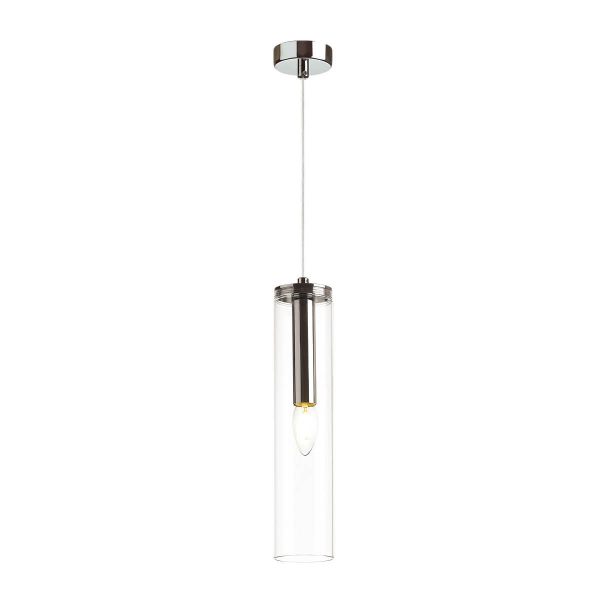 Подвесной светильник Odeon Light Klum 4695/1 E14 D80 H350/1500мм хром