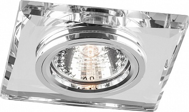 Светильник встраиваемый Feron DL8150-2/8150-2 потолочный MR16 G5.3 серебристый