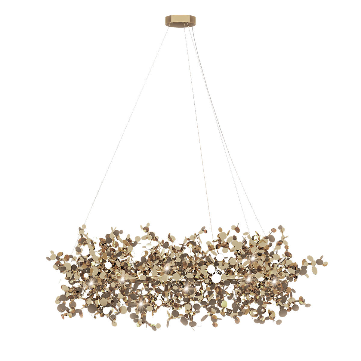 Подвесная люстра Loft IT Spark 10101/600 Gold 8*G9