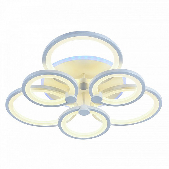 Люстра светодиодная Profit Light 1277/6 WHT A 144W+8W RGB 3000-6000K пульт