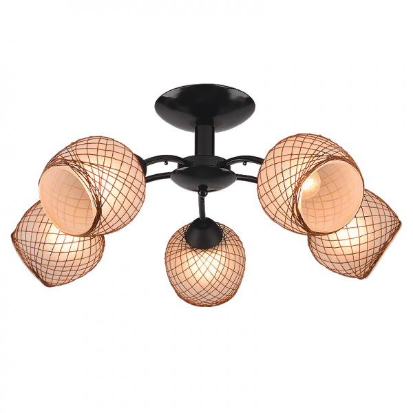 Светильник потолочный Luminarte ZEPHYR-CL40E27-5BL 5*E27 D500 H320мм