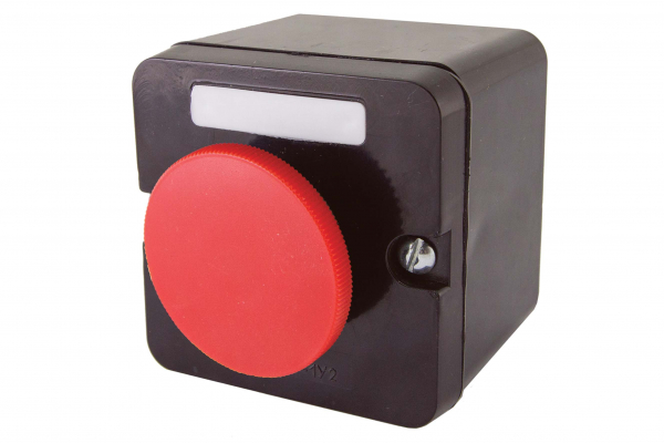 Пост кнопочный красный ПКЕ 222-1 гриб IP54 TDM