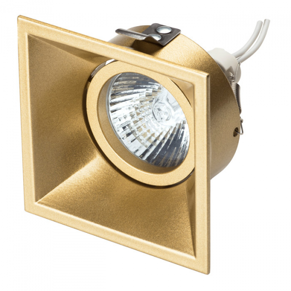 Светильник Lightstar Domino Quadro MR16 золото (в комплекте)