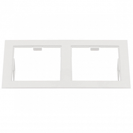 Рамка Lightstar Domino Double Quadro 214526 MR16 белый