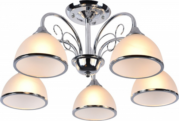 Люстра на штанге Escada 1125/5P 5*E27 590*590*280мм Chrome
