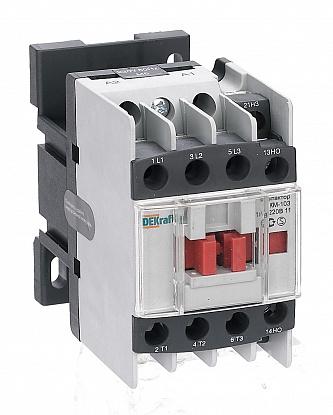 Контактор КМ-103 18А 220В АС3 1НО+1НЗ DeKraft