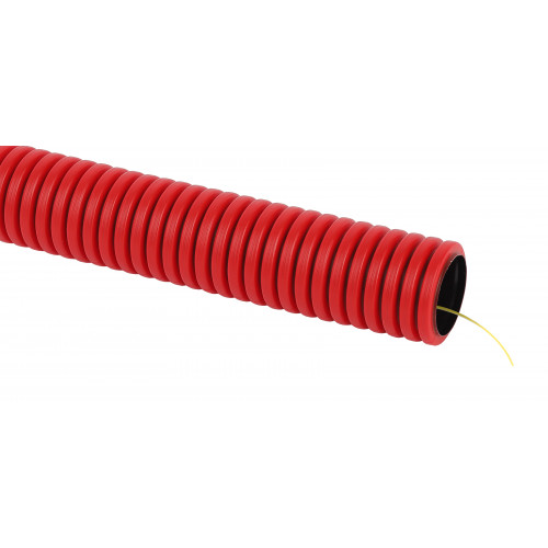 Труба гофрированная двустенная ПНД (красная) d 40мм с зонд. 50м GOFR-40-50-HD2-R ЭРА