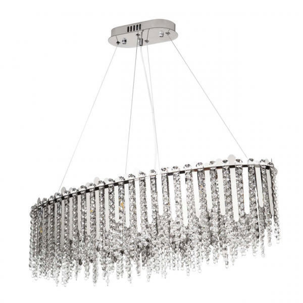 Подвесная люстра MODELUX ML.314.14R CR хром 14*G9 800*500-1300*350мм
