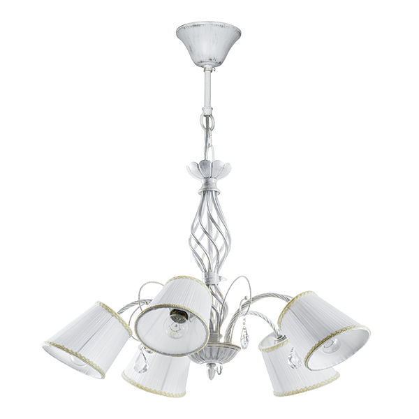 Подвесная люстра Lightstar Esedra 5*E27 ANTIC WHITE