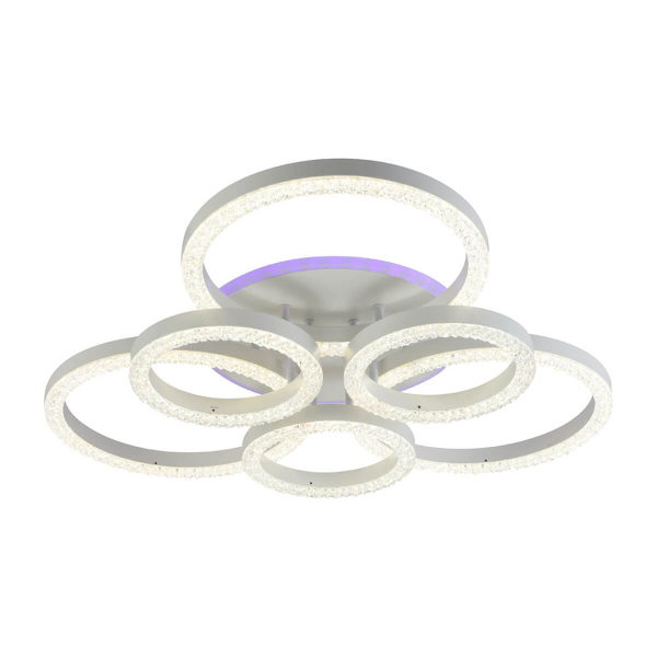 Люстра светодиодная 5894/3+3A WHT 168W+8W RGB 