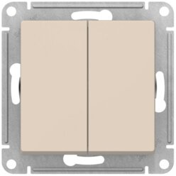 Механизм переключателя перекрестного ATLAS DESIGN (сх.7) 10АХ беж. SchE