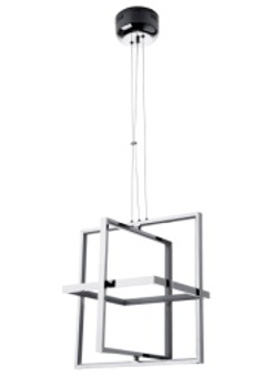 Подвесной светильник LED4U L1712/400 CH хром 60Вт 3300К без пульта 700-1200*400мм