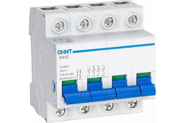 Выключатель нагрузки 4п 100А NH2-125 (R) CHINT