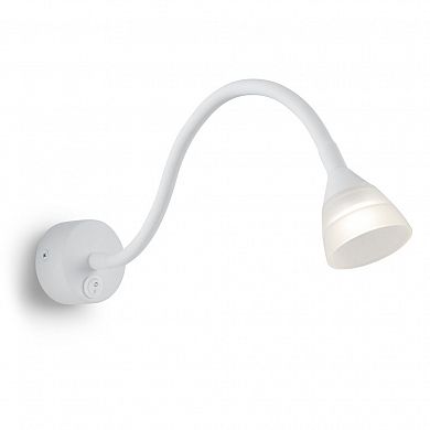 Подсветка настенная Feron AL7730 белый 3W 3700К 230V 210Lm корпус алюминий IP20 60*60*370мм