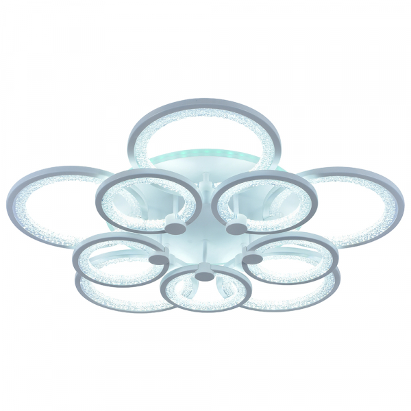 Люстра светодиодная Profit Light 8002/5+5 WHT 240W+11W RGB 3000-6000K пульт