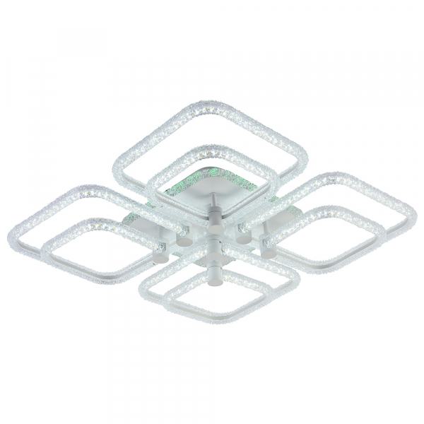 Светодиодная люстра Profit Light 8049/4+4 WHT C 200W+8W RGB 3000-6000K пульт