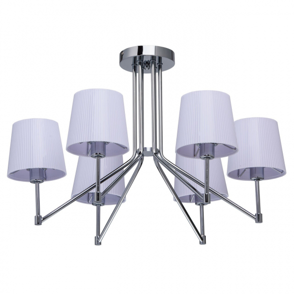 Потолочная люстра MW-Light Лацио 1, 6*E14 D600 H400мм белая