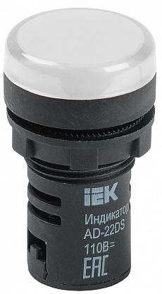 Лампа светосигнальная AD22DS d22мм 230В AC бел. IEK