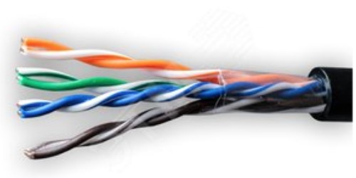 Витая пара UTP 4 пары AWG 24 Cat.5e внешняя CCA Net.on 305м UTP 4x2x0,5 Out/CCA