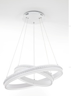 Подвесной светильник LED4U 8588-600-400 белый 138Вт 3000-6000K без пульта 1100*600мм 