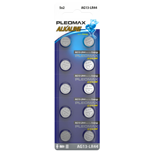 Батарейки Pleomax AG13 (357) LR1154, LR44 Button Cell (100/2000/112000)	
