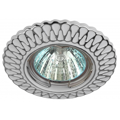 Светильник ST4 CH/WH /1 ЭРА штампованный MR16,12V/220V, 50W белый/хром