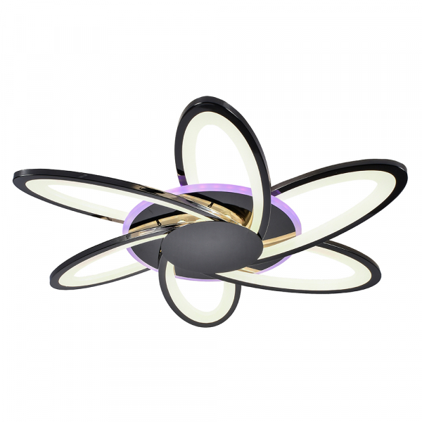 Люстра светодиодная Profit Light 8014/6 PBK 144W+8W RGB 3000-6000K пульт