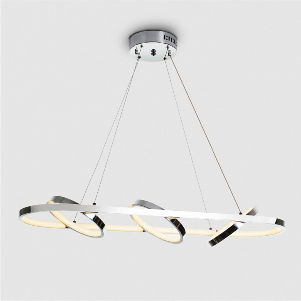 Подвесной светильник LED4U L1747/3L CH хром 90Вт 4200К без пульта 650*1100мм