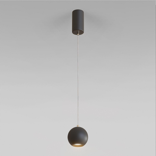 Подвесной светодиодный светильник Elektrostandard Giro 50215/1 Led черный 7W 4200K D80 H800/1100мм